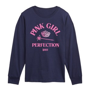 Boys' - Wicked - Pink Girl Perfection Long Sleeve Graphic T-Shirt - 1 of 3