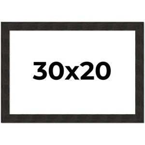 PosterPalooza | Contemporary Black Picture Frame - UV Acrylic, Backing Board, Hanging Hardware Included - 1 of 4