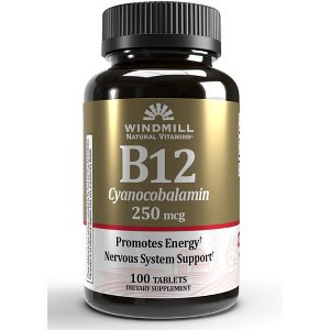 Windmill Vitamin B-12 250 mcg Tablets - 100 Ct - 1 of 1