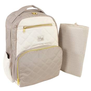 Hudson Baby Premium Diaper Bag Backpack and Changing Pad, Taupe Beige, One Size