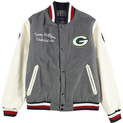 Tommy Hilfiger Mens Green Bay Packers Varsity Jacket