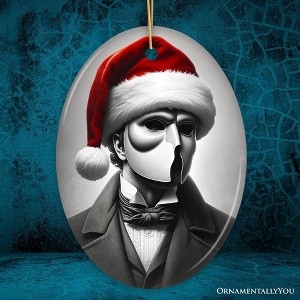 Dark Elegance Phantom of the Opera Santa Ornament, Mysterious Holiday Decor for Haunted Homes| OrnamentallyYou - 1 of 4