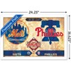 Trends International MLB Rivalries - New York Mets vs Philadelphia Phillies Framed Wall Poster Prints - 3 of 4