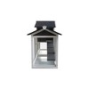2-Story Rabbit Hutch Wooden Hutch Cage Small Animal House With Ramp No Leak Tray Weatherproof Roof For Outdoor & Indoo - 3 of 4