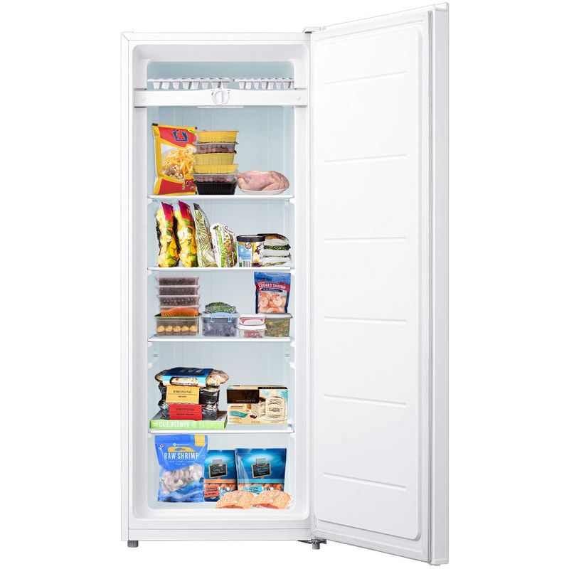 Impecca 7 Cu. Ft. Upright Freezer with Adjustable & Removable Glass Shelves - White, 2 of 4