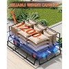 Steel Garden Cart with 10" Wheels, Heavy Duty Utility Wagon Cart with Removable Sides & 180° Rotating Handle for Garden, Lawn, Farm - 3 of 4