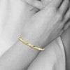 Black Bow Jewelry 4.25mm 10k Yellow Gold Polished Faceted Slip-On Bangle Bracelet - 2 of 4