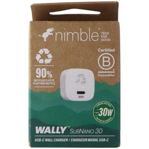 Nimble Wally SubNano (30W) USB-C Wall Charger - White - 1 of 1