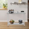 BMS 24/36/48/60in Stainless Steel Kitchen Work Table Scratch Resistant with Adjustable Table Foot - 2 of 4