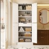 Besiost Freestanding Kitchen Pantry Cabinet with 4 Doors, 71" Large Storage Cupboard with Drawer and Shelves - 3 of 4
