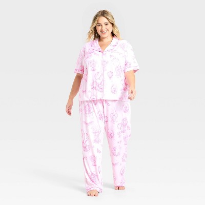 Women's Wicked x Katie Kime Pajama Set 2pc - Pink