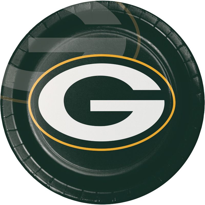 24ct Green Bay Packers Football Paper Plates, 1 of 4