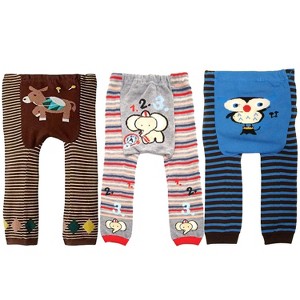 Wrapables Baby and Toddler Animal Leggings (Set of 3), 6 to 12 months, Musical Numbers - 1 of 4