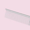 Unique Bargains Pet Grooming Comb for Cat Dogs 7.48"x1.38" Silver Tone 1 Pc - image 4 of 4