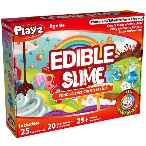 Playz Edible Slime Candy Food Science Chemistry Kit For Kids 8-12 With 25+  Stem & Diy Experiments : Target