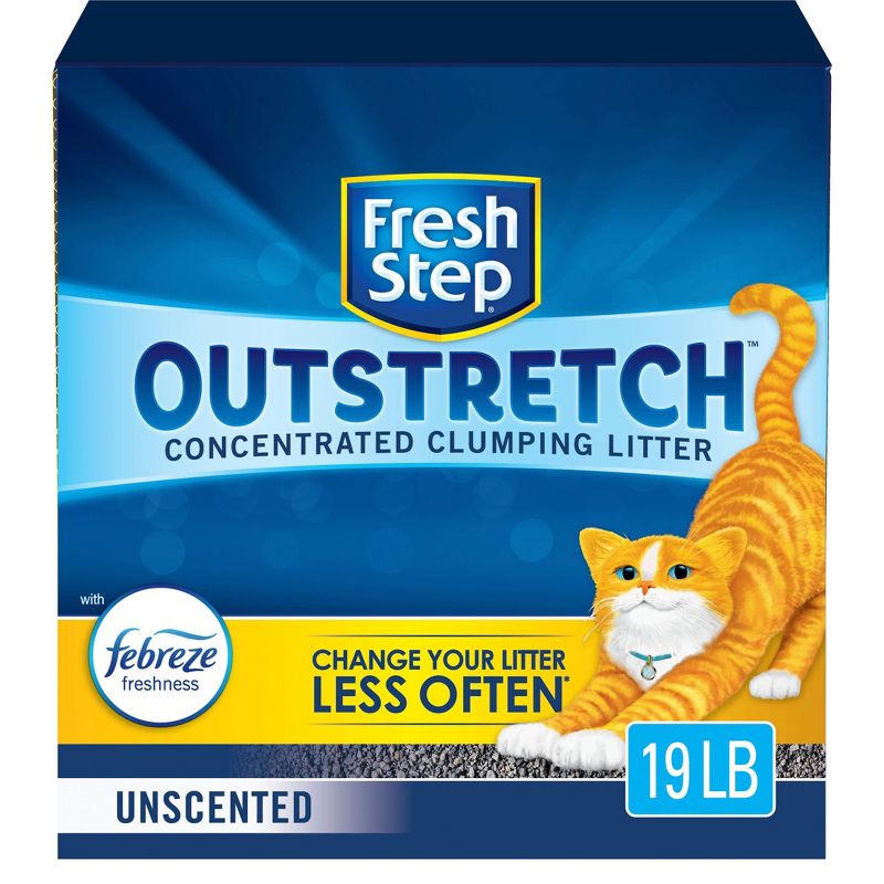 Fresh Step Outstretch Unscented Cat Litter - 19lbs, 1 of 11