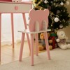 KTMBDW Kids Vanity Table and Chair Set, Girls Vanity Set with Stool, Mirror, Makeup Dressing Princess Table with Drawer for Little Girls - 3 of 4