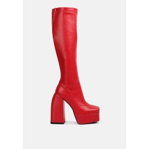 Fanning Platform Long Women Boots - 1 of 4