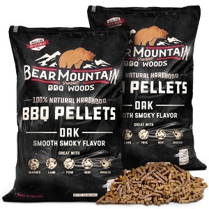 Bear Mountain BBQ Premium All Natural Hardwood Red and White Wood Chip Pellets for Outdoor Gas, Charcoal, and Electric Grills - 1 of 4