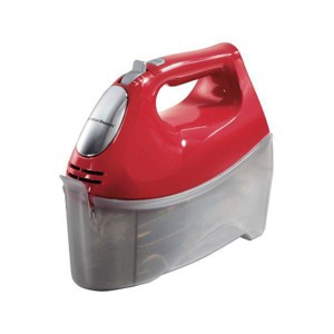 Hamilton Beach Hand Mixer w/case 62633R: 6-Speed Red Handheld Mixer for Kitchen, 275W, Dishwasher-Safe Parts - 1 of 3