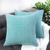 PiccoCasa Home Soft Corduroy Corn Striped Pillow Cases Covers with Zipper 2 Pcs - 2 of 4