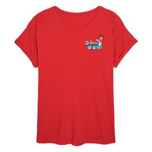 Women's - Dr. Seuss - Why Fit In Oversized Graphic T-Shirt - 1 of 4