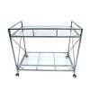 Maliang Kitchen Bar&Serving Cart with Wheels 2 -Tier Storage Shelves - 2 of 4