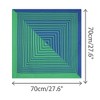 INSPIRE CHIC Women's Contrast Color Symmetrical Striped Printed Square Herringbone Neck Scarves - 3 of 4