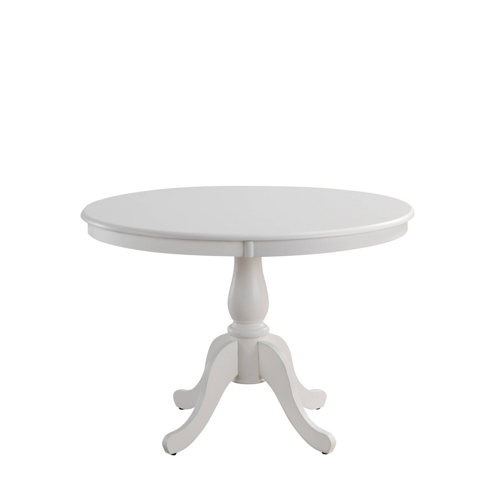 Photos - Dining Table 42" Salem Round Pedestal  White - Carolina Chair & Table