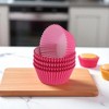 Unique Bargains Solid Color Disposable Baking Cups Greaseproof Paper 1.97"x1.18" 100 Pcs - 2 of 4