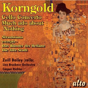 Linz Bruckner Orchestra & Caspar Richter - Korngold: Cello Concerto Much Ado About Nothing Suite Straussiana & Mo (CD) - 1 of 1