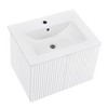 Andmakers 17.72 in. W x 23.62 in. D x 18.7 in. H Single Sink Bath Vanity with Recessed Handles with White Ceramic Top - 4 of 4