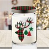 Courtside Market ‘Tis The Season Candle Collection ~ Peppermint 26oz Soy Candle Apothecary Jar with Decorative Tin Lid - 3 of 3