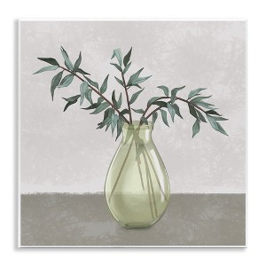 Stupell Industries Vase And Plant Neutral Grey Wall Plaque Art - 1 of 4