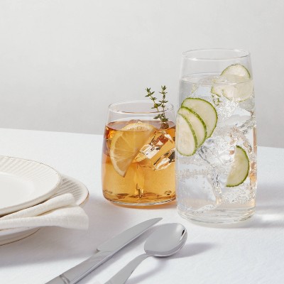 12pc Glass Cranston Double Old Fashion and Cooler Glasses Set - Threshold&#8482;