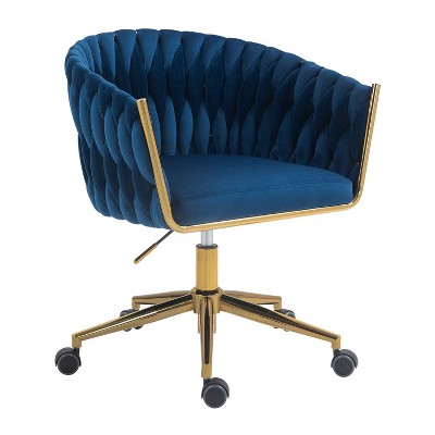 NicBex Adjustable Height Home Office Desk Chairs with Universal Wheels for Work Study Vanity,Bedroom
