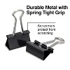 Staples Medium Binder Clips Bulk PK Blk 1 1/4" Size with 5/8" Capacity 144/PK 395200 - image 3 of 4