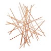 HomeRoots 35" X 34" Rose Gold Metal Abstract Lines Hanging Dimensional Sculpture - 4 of 4