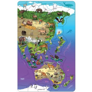 Dowling Magnets® Animal Magnetism® Magnetic Wildlife Map Puzzle: Asia & Australia - 1 of 3