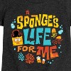 Girls' - Spongebob Squarepants - Spongebob: The Search For Squarepants Sponges Life For Me Fitted Short Sleeve Graphic T-Shirt - 2 of 4