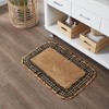 Burlap Natural w/ Black Check Bathmat 20x30 VHC Brands - 3 of 3