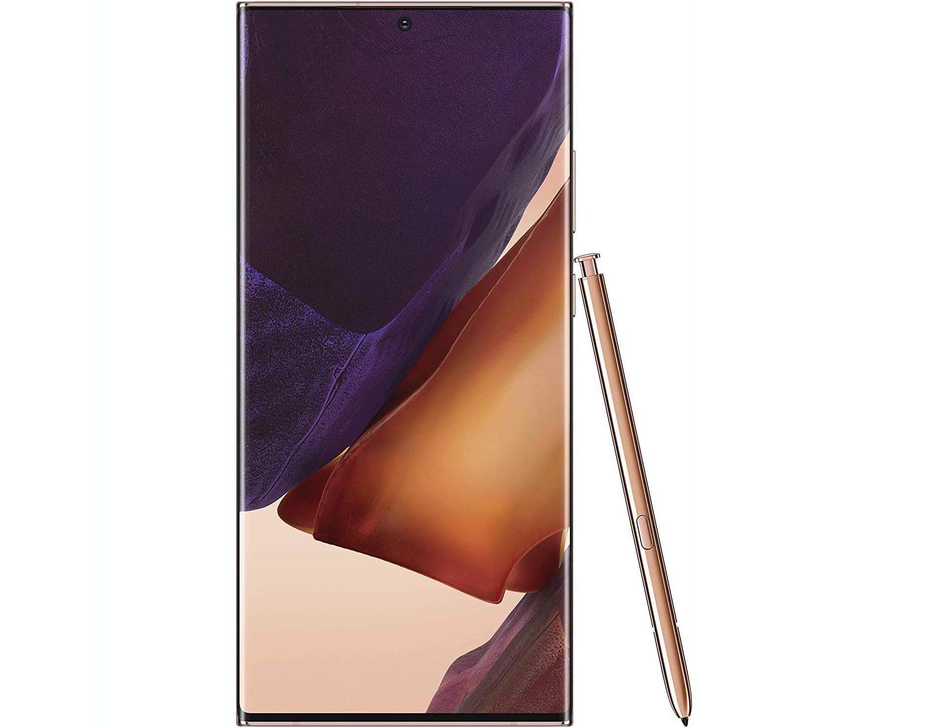 SAMSUNG Galaxy Note 20 Ultra 5G Cell Phone, Factory Unlocked Android Smartphone, 128GB, S Pen Included, Infinity-O Display Screen, US Version, Bronze