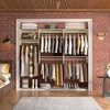 Besiost 95" Closet Organizer with 5 Hanging Rods, Wall Mounted Clothes Hanging Rack for Organization - 2 of 4