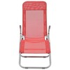 vidaXL Folding Sun Loungers 2 pcs Textilene Red - 3 of 4