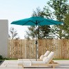 TackView 10FT Outdoor Patio Umbrella with Push Button Tilt and Crank Handle, Market Umbrella with 8 Umbrella Ribs, UV Protection - 3 of 4