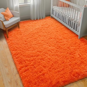 LOVEVOOK Large Area Rugs for Living Room Bedroom, 10x14 Feet Black Fluffy Shag Rugs, Modern Indoor Floor Carpet for Home Decor Aesthetic - 1 of 4