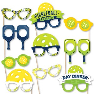 Big Dot of Happiness Let’s Rally - Pickleball Glasses - Paper Card Stock Birthday or Retirement Party Photo Booth Props Kit - 10 Count - 1 of 4