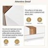 31.4" x 31.4" High Gloss Square Coffee Table, with Sliding Tabletop & Hidden Storage Compartment, Extendable Cocktail Table, for Living Room - 3 of 4