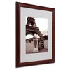 Trademark Fine Art -Kathy Yates 'Eiffel Tower Ice Cream Cone 2' Matted Framed - 2 of 3