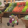 Folding Shopping Cart with 22 Gallon Large Basket, Grocery Cart with 360° Swivel Wheels, 110 Lbs Large Capacity Utility Cart for Shopping, Grocery - 2 of 4